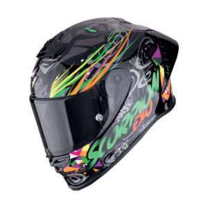 Casco Scorpion EXO-R1 EVO II AIR  SAVAGE Black Green Orange