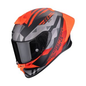 Casco Scorpion EXO-R1 EVO II AIR VALERE Negro mate-Rojo