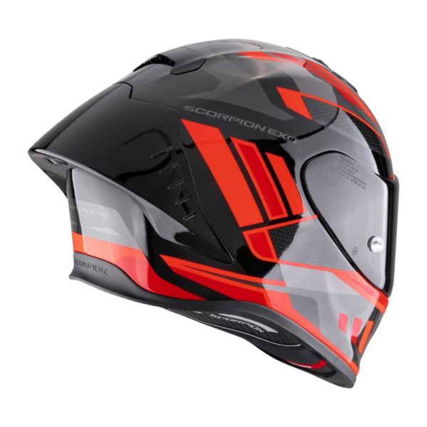 Casco Scorpion EXO-R1 EVO II AIR  VITAL Black Silver Red