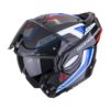 Casco Scorpion EXO-TECH EVO CARBON COSY Black Blue Red - Imagen 2