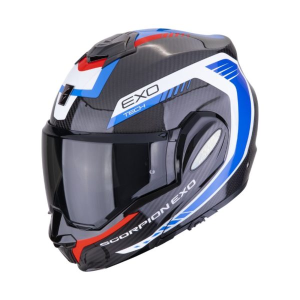 Casco Scorpion EXO-TECH EVO CARBON COSY Black Blue Red