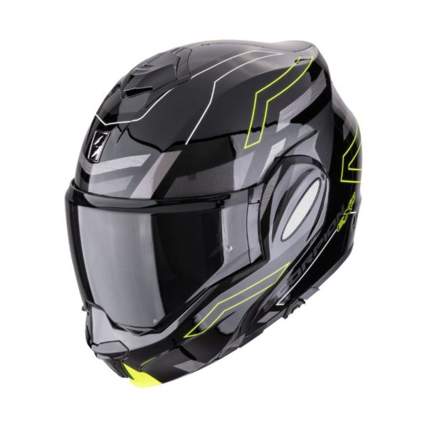 Casco Scorpion EXO-TECH EVO CONQUER Black Neon yellow