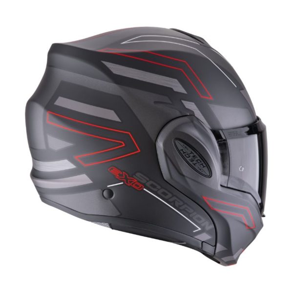 Casco Scorpion EXO-TECH EVO CONQUER Matt Black Red