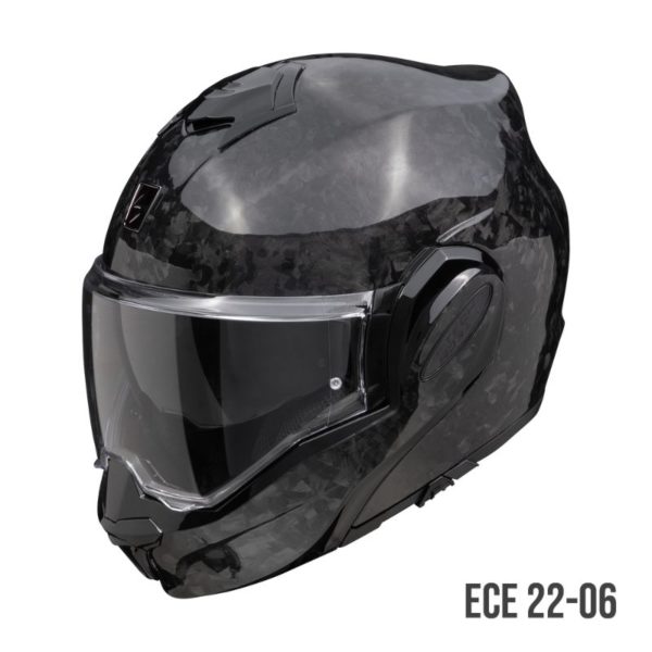 Casco Scorpion EXO-TECH EVO ONYX CARBON SOLID Negro