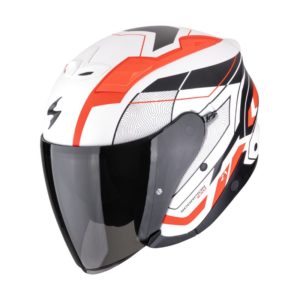 Casco Scorpion EXO-Z1 VUE Matt White Red Black