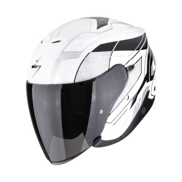 Casco Scorpion EXO-Z1 VUE White Black Silver