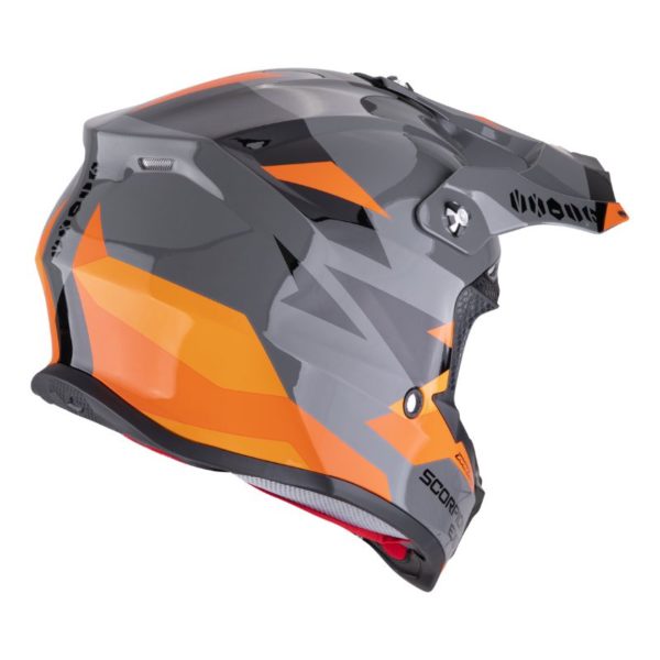 Casco Scorpion VX-16 EVO AIR ROD Grey Orange