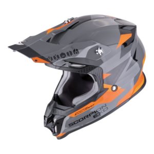 Casco Scorpion VX-16 EVO AIR ROD Grey Orange