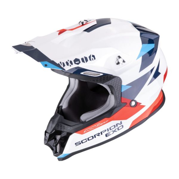 Casco Scorpion VX-16 EVO AIR ROD White Red Blue