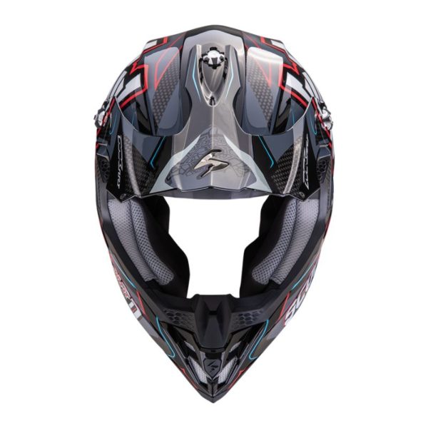 Casco Scorpion VX-16 EVO AIR ROK Black-Grey-Red