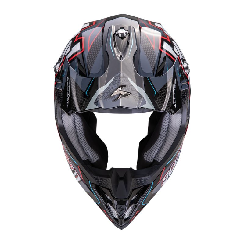 Casco Scorpion VX-16 EVO AIR ROK Black-Grey-Red