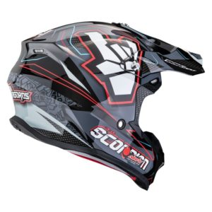 Casco Scorpion VX-16 EVO AIR ROK Black-Grey-Red