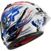 CASCO SHARK AERON-GP FIM RACING 1 REPLICA ZARCO SIGNATURE White Black Blue - Imagen 3