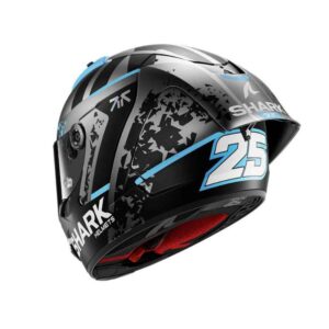 CASCO SHARK AERON-GP FIM 2 RACING #2 REPLICA RAUL FERNANDEZ WINTER TEST Anthracite Blue Silver
