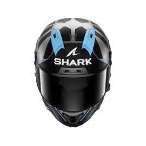 CASCO SHARK AERON-GP FIM 2 RACING #2 REPLICA RAUL FERNANDEZ WINTER TEST Anthracite Blue Silver