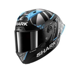 CASCO SHARK AERON-GP FIM 2 RACING #2 REPLICA RAUL FERNANDEZ WINTER TEST Anthracite Blue Silver