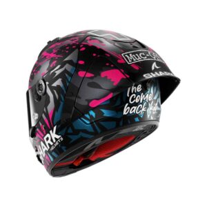 CASCO SHARK AERON-GP FIM 2 REPLICA REDDING Mat Black Violet Blue