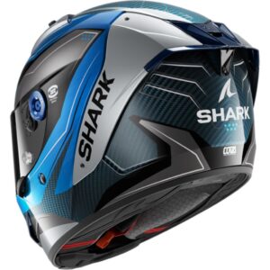 CASCO SHARK AERON MEKARIUM Carbon Blue Silver