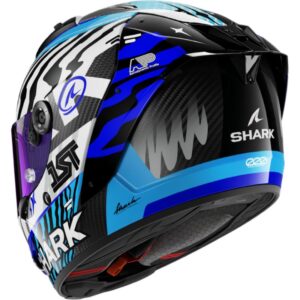 CASCO SHARK AERON SPEED-FANCY Carbon White Blue