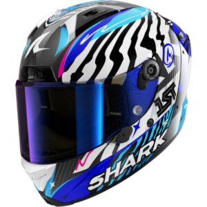 CASCO SHARK AERON SPEED-FANCY Carbon White Blue