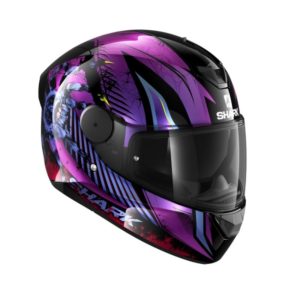 Casco Shark D-SKWAL 2 ATRAXX Black Violet Glitter