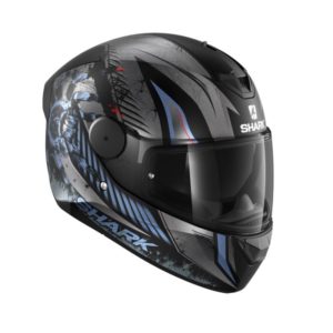 Casco Shark D-SKWAL 2 ATRAXX Mat Black Anthracite Blue