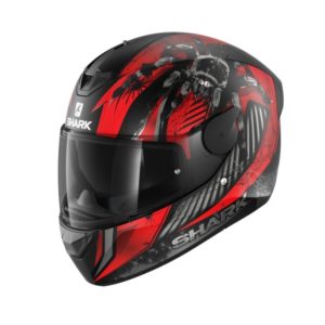 Casco Shark D-SKWAL 2 ATRAXX Mat Black Red Anthracite