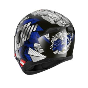 Casco Shark D-SKWAL 2 OLIVEIRA FALCAO Black Blue Red