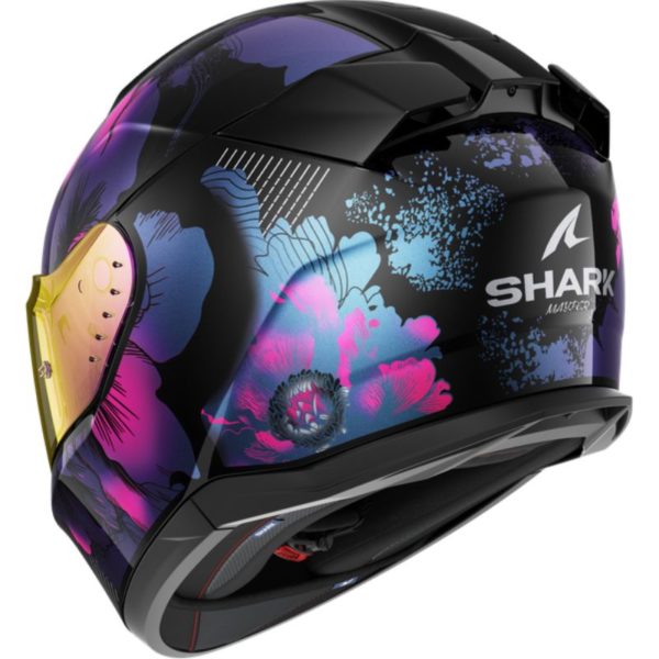 CASCO SHARK D-SKWAL 3 MAYFER Black Violet Glitter