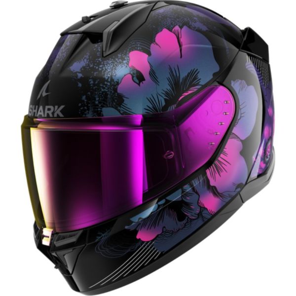 CASCO SHARK D-SKWAL 3 MAYFER Black Violet Glitter