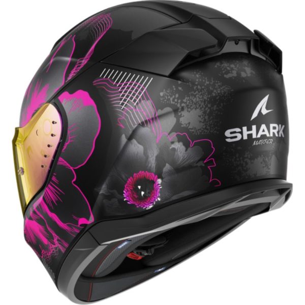 CASCO SHARK D-SKWAL 3 MAYFER Mat Black Violet Anthracite