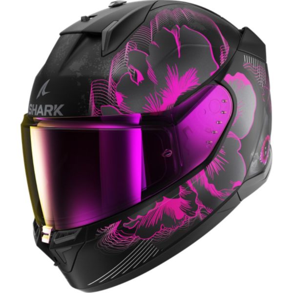 CASCO SHARK D-SKWAL 3 MAYFER Mat Black Violet Anthracite