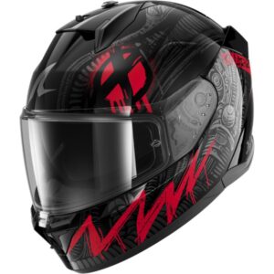 CASCO SHARK D-SKWAL 3 SHIEVER Black Anthracite Red