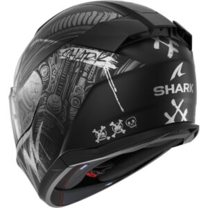 CASCO SHARK D-SKWAL 3 SHIEVER Mat Black Anthracite Silver