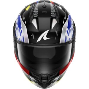 CASCO SHARK D-SKWAL 3 STREETRUSH Black Blue Chrom