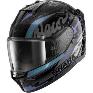 CASCO SHARK D-SKWAL 3 STREETRUSH Black Green Chrome