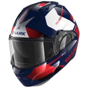 Casco Shark EVO GT TEKLINE Blue Chrome Red