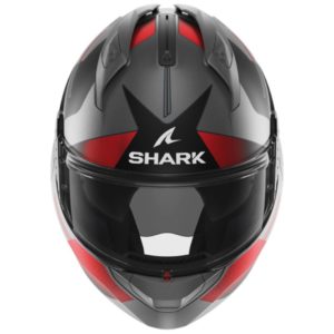 Casco Shark EVO GT TEKLINE MAT Anthracite Chrom Red