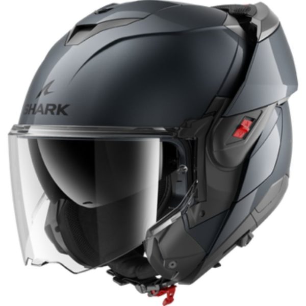 Casco Shark OXO BLANK Gun Metal