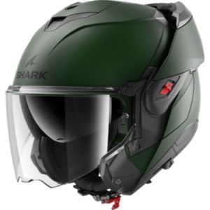CASCO SHARK OXO Blank Matte Dark Green Matte