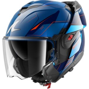 CASCO SHARK OXO MEKARIUM Blue Chrom Orange