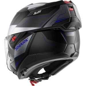 CASCO SHARK OXO MEKARIUM Mat Black Chrom Blue
