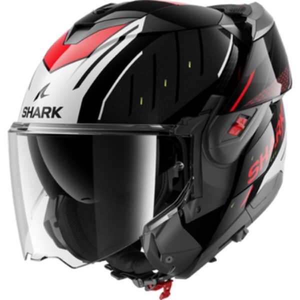 Casco Shark OXO RYDGER Black Silver Red