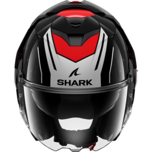 Casco Shark OXO RYDGER Black Silver Red