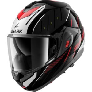 Casco Shark OXO RYDGER Black Silver Red