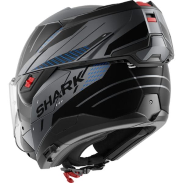 Casco Shark OXO RYDGER Mat Anthracite Blue Black