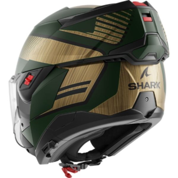 Casco Shark OXO SIKTER Mat Green Chrome Gold