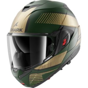 Casco Shark OXO SIKTER Mat Green Chrome Gold