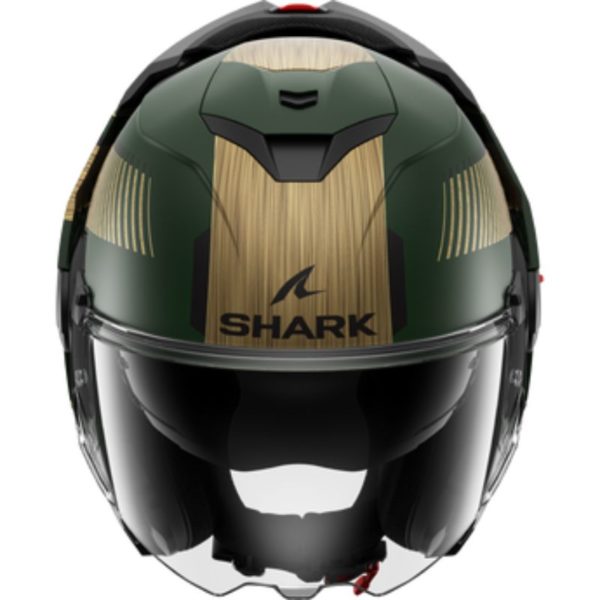 Casco Shark OXO SIKTER Mat Green Chrome Gold