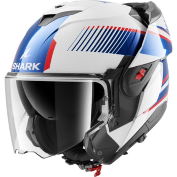 Casco Shark OXO SIKTER White Chrome Blue